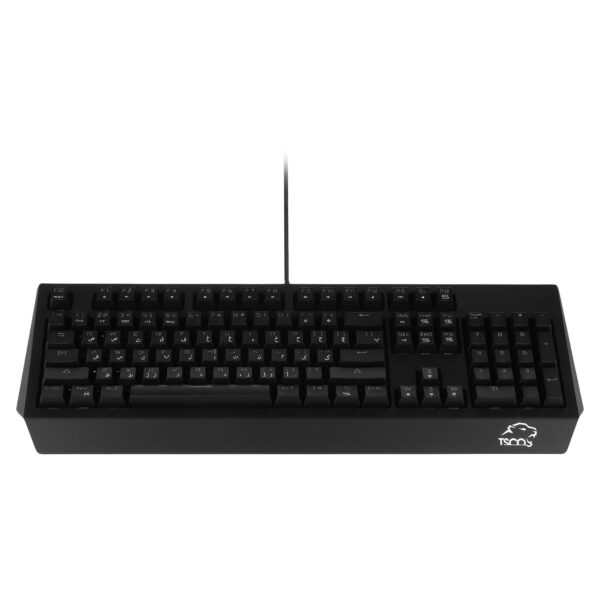 کیبورد مخصوص بازی تسکو مدل GK 8127، سوییچ مکانیکال قهوه ای، Full-Size، نورپردازی RGB