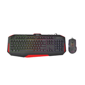کیبورد گیمینگ تسکو مدل GKM 8205 به همراه موس، Full-size، نورپردازی RGB